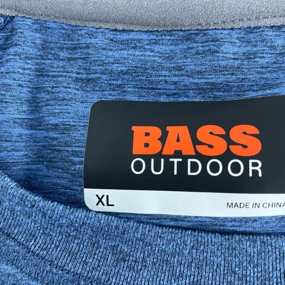 Bass Outdoor Microtech Perf Short Sleeve Tee XL Big Dipper Blue NWT 5881 - Picture 4 of 11